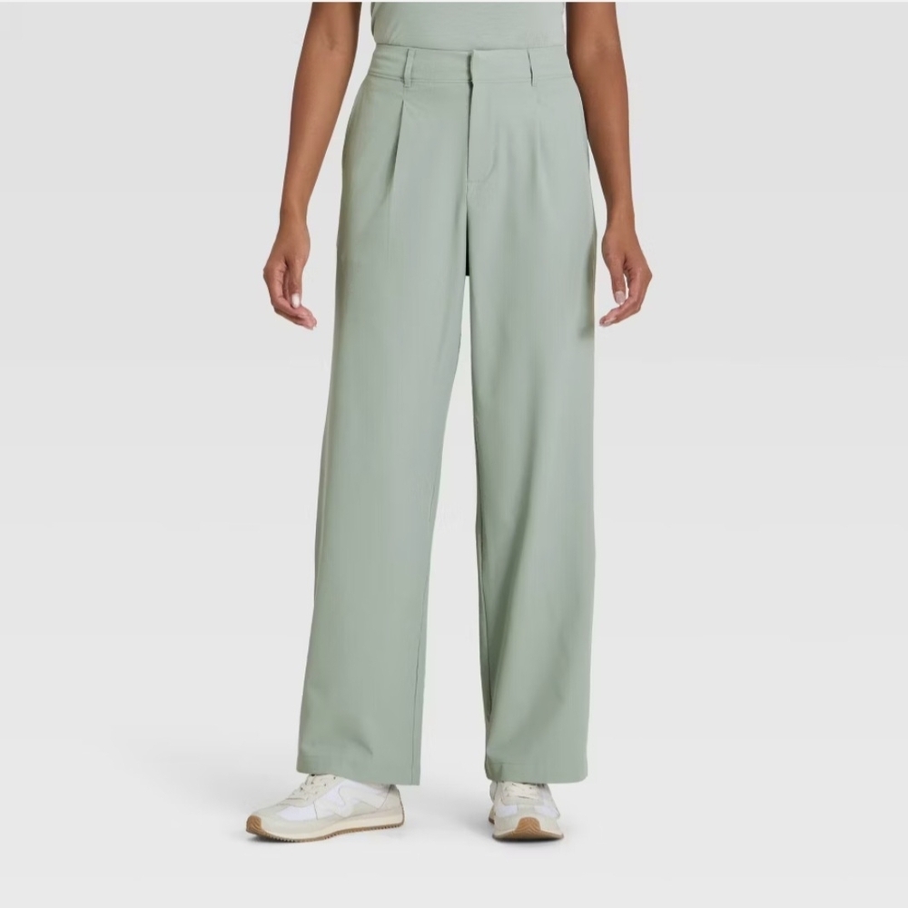 Women's Woven High-Rise Trouser Pants - All In Motion